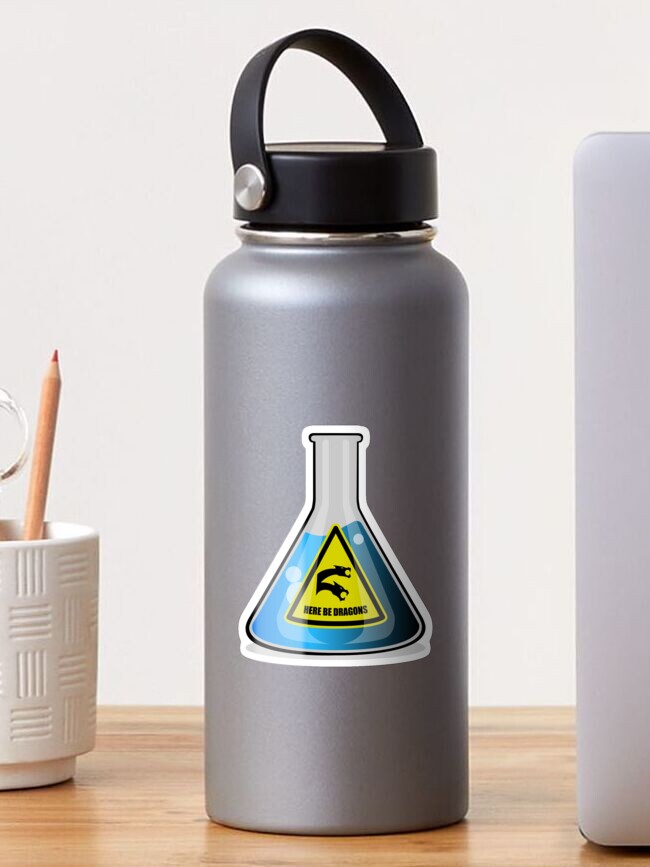 Thumbnail 1 of 3, Sticker, Lab Environment Blue designed and sold by LateralMovement.