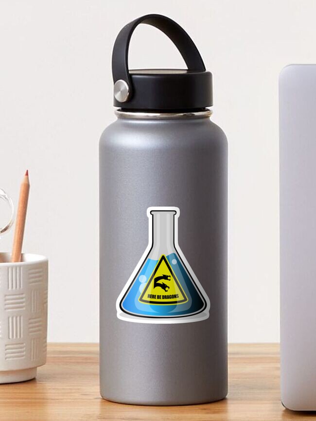 Thumbnail 1 of 3, Sticker, Lab Environment Blue designed and sold by LateralMovement.