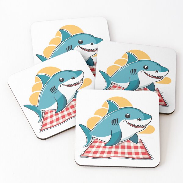 Item preview, Fun and Whimsical "Shark Picnic" Design - Dive into Playful Adventures designed and sold by InwzaDesign.