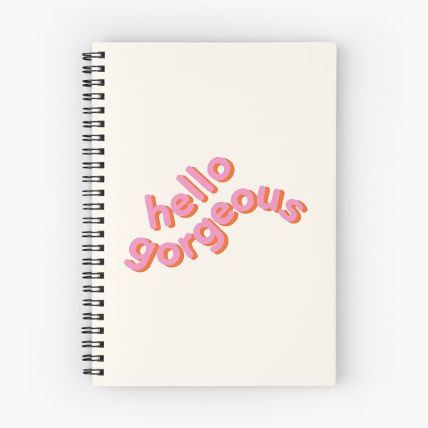 Item preview, Hello Gorgeous Feminine Girl Power Quote designed and sold by nineFlorals.