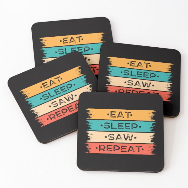 Item preview, Nice eat sleep saw repeat quote  designed and sold by Modren-design.