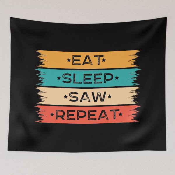 Item preview, Nice eat sleep saw repeat quote  designed and sold by Modren-design.