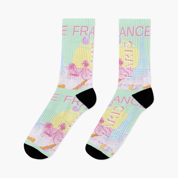 Item preview, Paris, France, Travel Art, Preppy, Pastel, Green designed and sold by Magic Love Art Print.