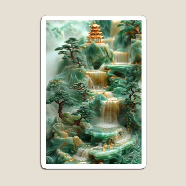 Item preview, Chinese landscape jade carving designed and sold by MargaretWiktor.