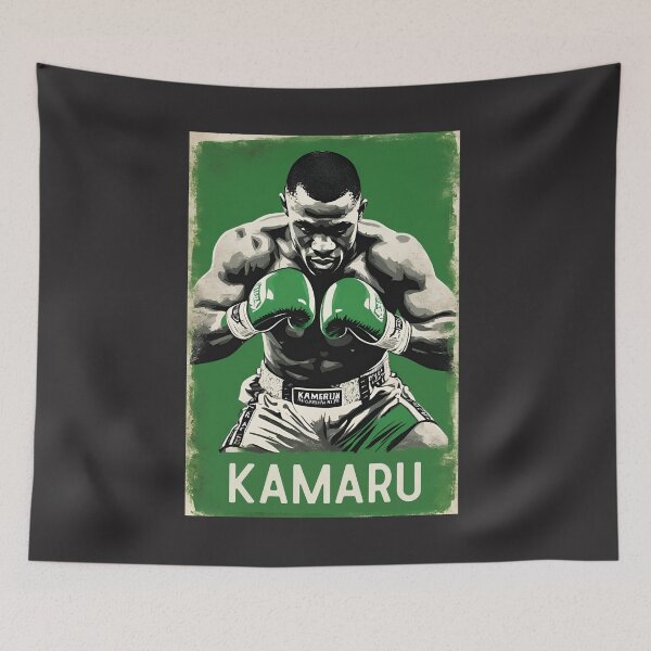 Item preview, Retro Kamaru Usman Strong Mixed Martial King of Nigerian Fighter designed and sold by FociCreate.