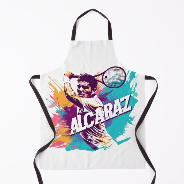 Item preview, Dynamic Tennis Star Alcaraz Action Splash Art designed and sold by Retro Travel Design.