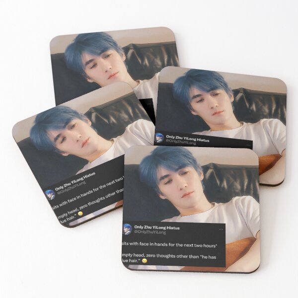 Item preview, Zhu Yilong with blue hair reaction (comedy) designed and sold by EspressoSeokJin.