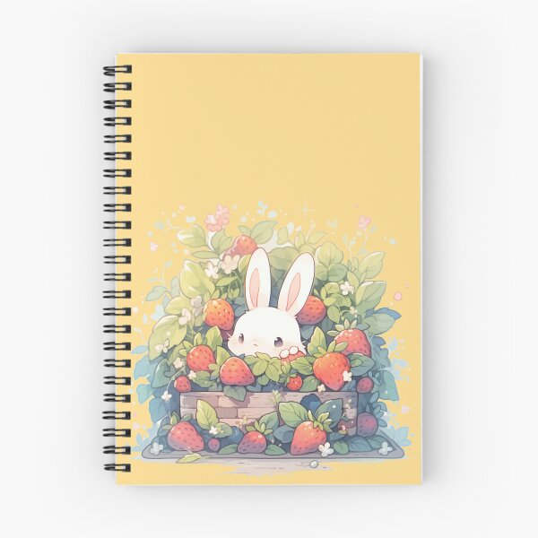 Item preview, Bunny hiding in the strawberries designed and sold by WoollenLlama.