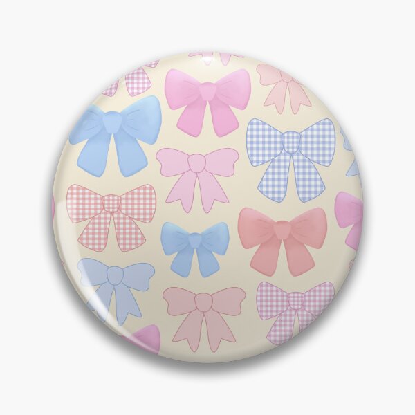 Item preview, Colourful cute girly pink, coral and blue bows designed and sold by Lindsay Marie Patterns.