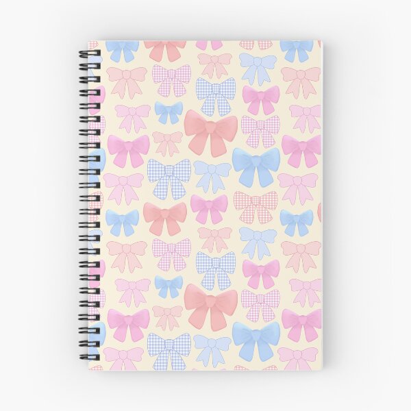 Item preview, Colourful cute girly pink, coral and blue bows designed and sold by Lindsay Marie Patterns.