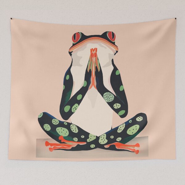 Item preview, Yoga Frog designed and sold by ArtsySesta.
