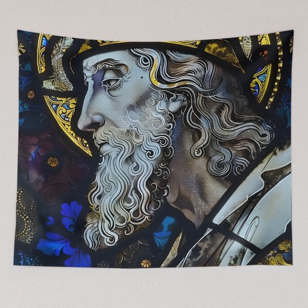 Item preview, Stained Glass Art: Moses from the Bible designed and sold by mebraart.