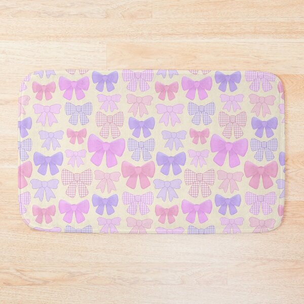 Item preview,  Colourful cute girly purple gingham bows designed and sold by Lindsay Marie Patterns.