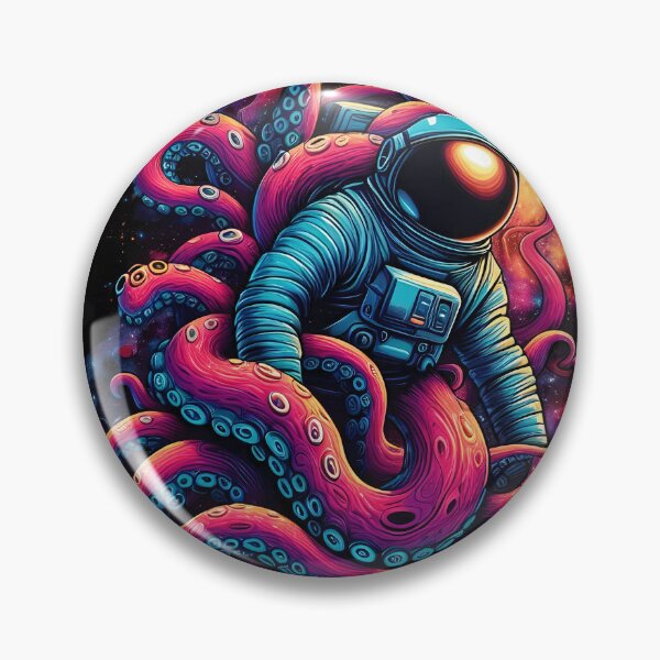 Item preview, Galactic Tango: Astronaut and Octopus in Celestial Embrace designed and sold by zoughlal.