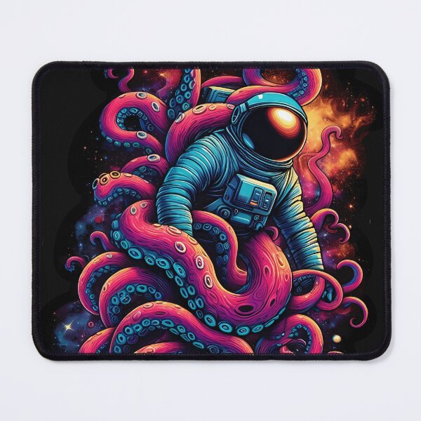 Item preview, Galactic Tango: Astronaut and Octopus in Celestial Embrace designed and sold by zoughlal.