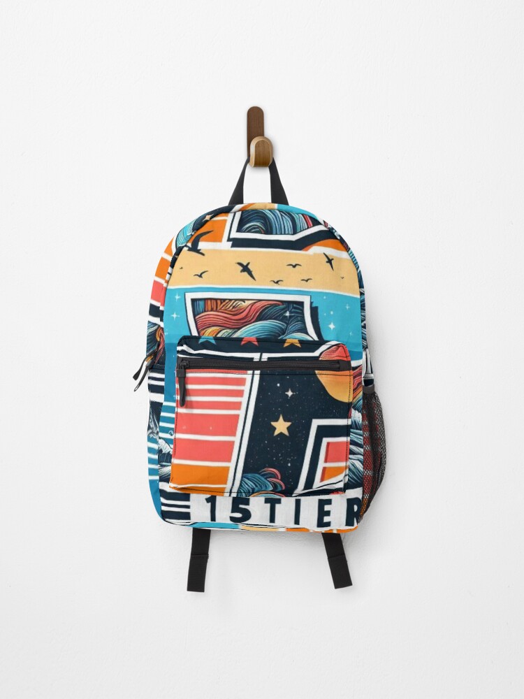 Thumbnail 1 of 3, Backpack, Title: "Cosmic Wanderer" designed and sold by KumarDesignLab.