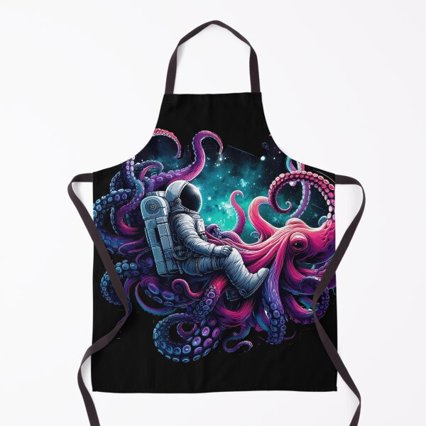 Item preview, Cosmic Embrace: Astronaut Entwined with Octopus Tentacles in Space designed and sold by zoughlal.
