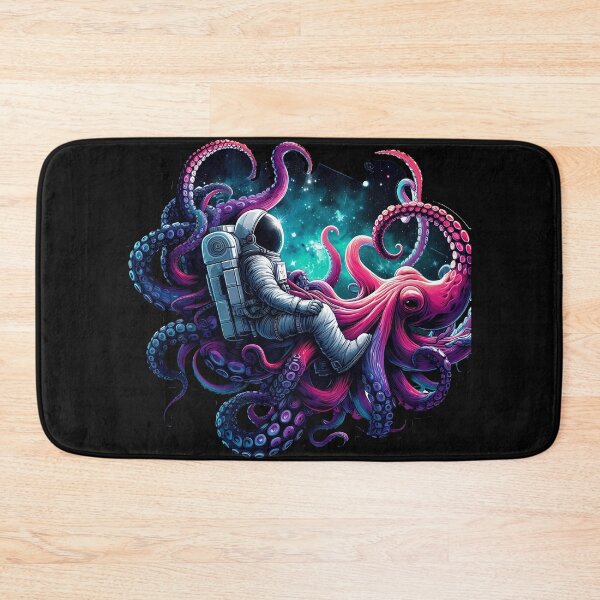 Item preview, Cosmic Embrace: Astronaut Entwined with Octopus Tentacles in Space designed and sold by zoughlal.