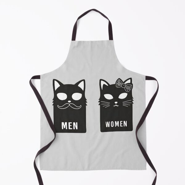 Item preview, Original Cat Bathroom Door Signs Funny Restroom Sign Men Women Set designed and sold by Nabucodonoshop.