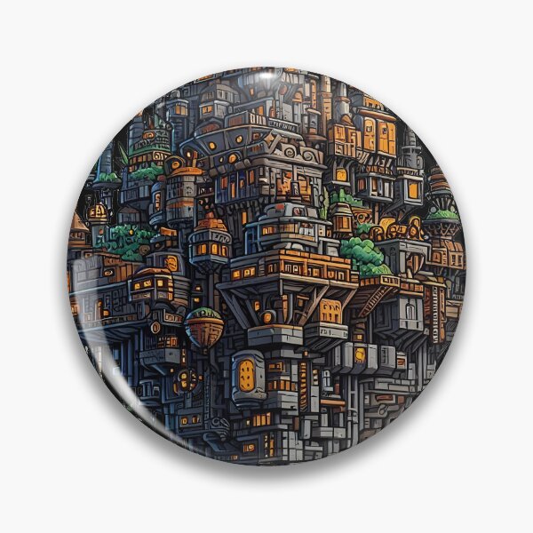 Item preview, Whimsical Skyward Metropolis: Steampunk Floating City designed and sold by zoughlal.