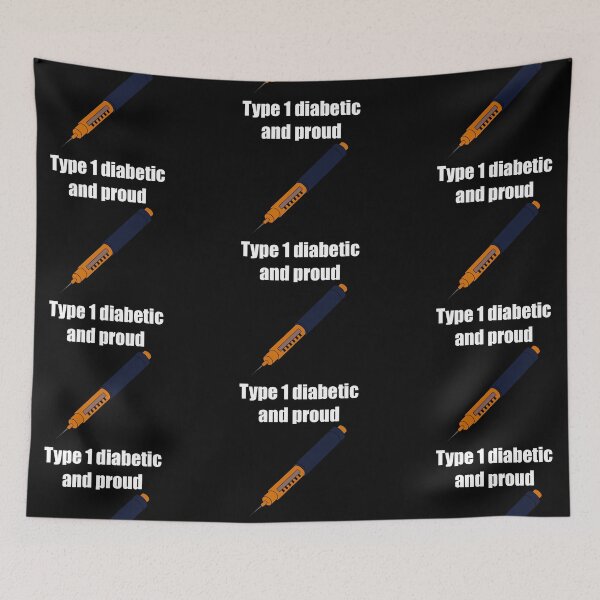 Item preview, Type 1 diabetic and proud  designed and sold by Animals-by-JB.