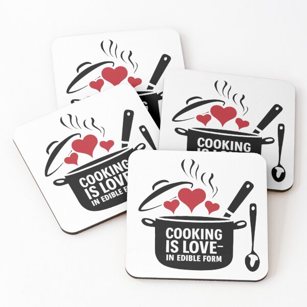 Artikelvorschau, Kochen ist Liebe in essbarer Form. entworfen und verkauft von MrERNST.
