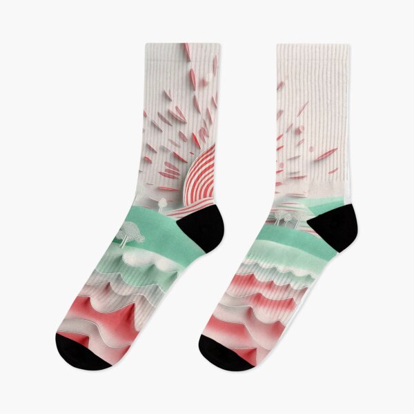 Item preview, Summer road to the sea/red, mint green, white/1 designed and sold by My-fake-places.