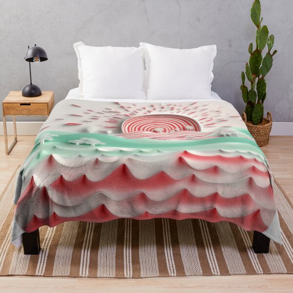 Item preview, Summer road to the sea/red, mint green, white/1 designed and sold by My-fake-places.
