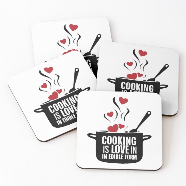 Artikelvorschau, Kochen ist Liebe in essbarer Form. entworfen und verkauft von MrERNST.