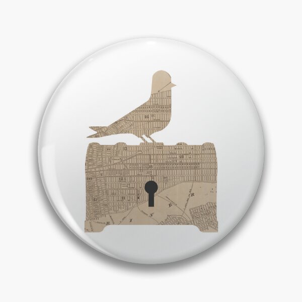 Item preview, Golden Pigeon Map Logo designed and sold by goldenpigeonnyc.