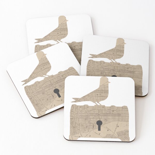 Item preview, Golden Pigeon Map Logo designed and sold by goldenpigeonnyc.