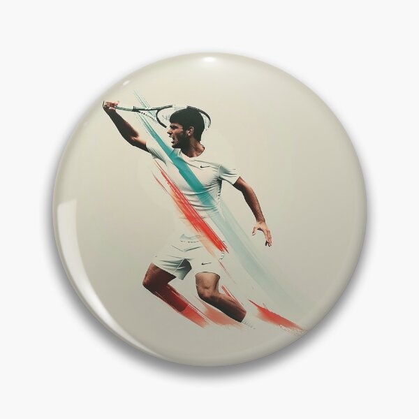 Item preview, Intense Alcaraz Tennis Action Minimalist Art designed and sold by Retro Travel Design.