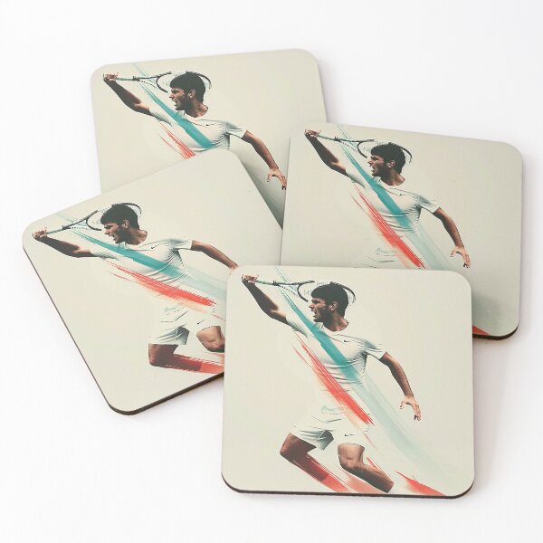 Item preview, Intense Alcaraz Tennis Action Minimalist Art designed and sold by Retro Travel Design.