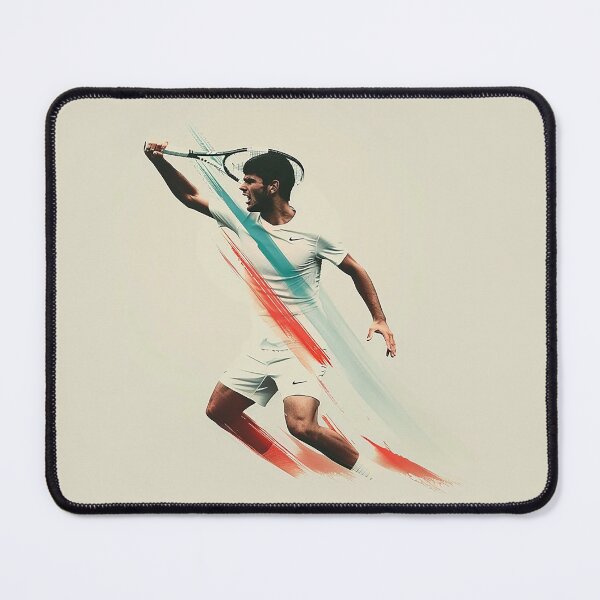 Item preview, Intense Alcaraz Tennis Action Minimalist Art designed and sold by Retro Travel Design.