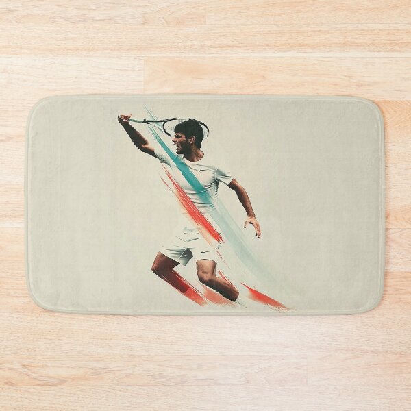 Item preview, Intense Alcaraz Tennis Action Minimalist Art designed and sold by Retro Travel Design.