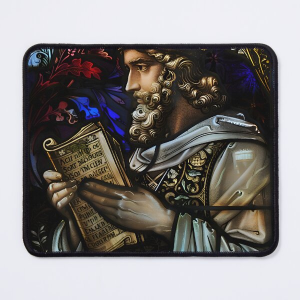Item preview, Moses from the Bible - Stained Glass Art designed and sold by mebraart.