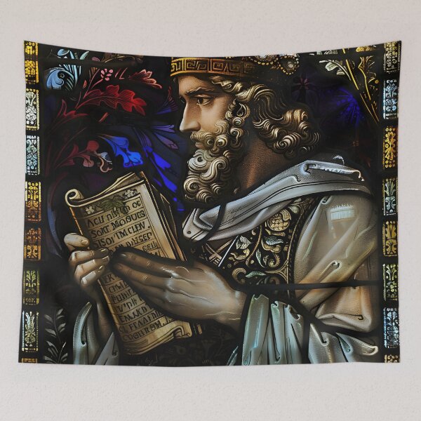Item preview, Moses from the Bible - Stained Glass Art designed and sold by mebraart.