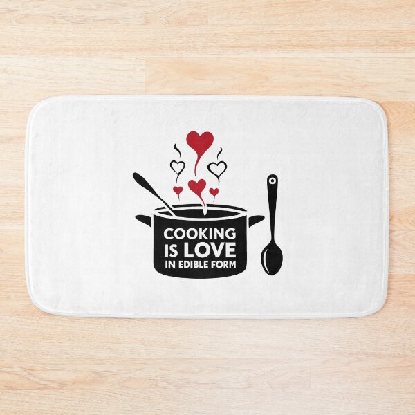 Artikelvorschau, Kochen ist Liebe in essbarer Form. entworfen und verkauft von MrERNST.