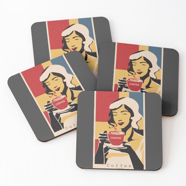 Item preview, Woman Drinking Coffee designed and sold by Anniko Art Studio.
