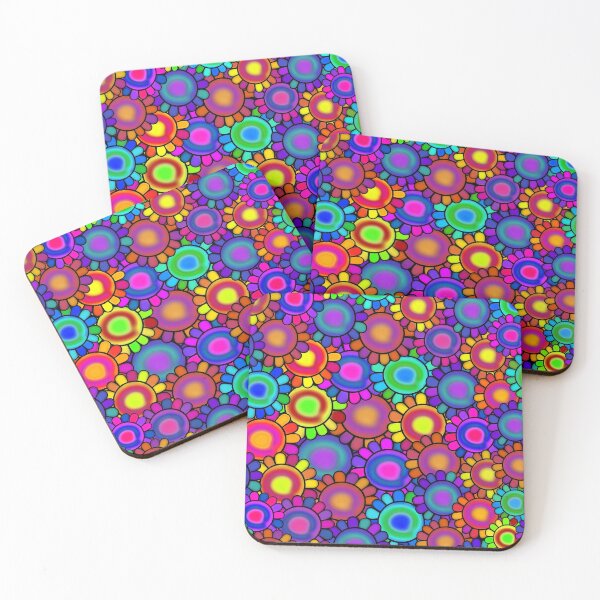 Item preview, Colorful Psychedelic Floral Design designed and sold by Sartoris Art.