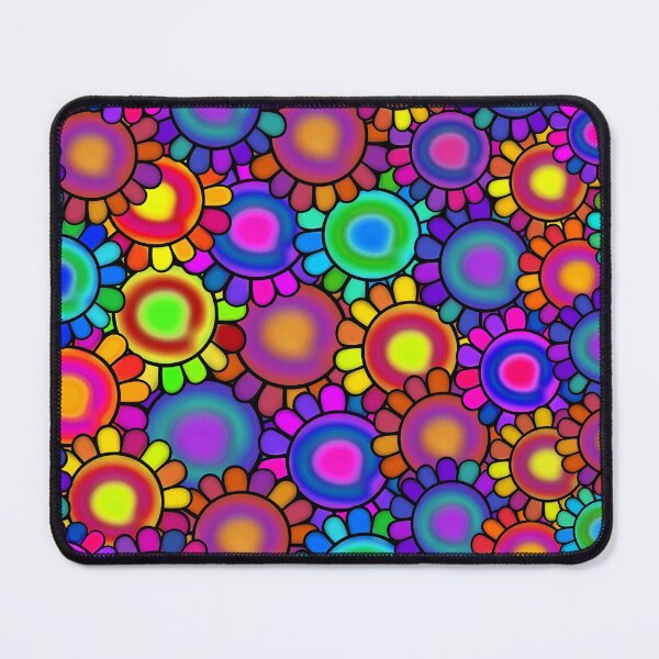 Item preview, Colorful Psychedelic Floral Design designed and sold by Sartoris Art.