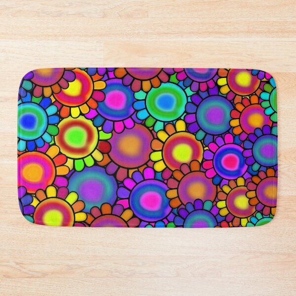 Item preview, Colorful Psychedelic Floral Design designed and sold by Sartoris Art.