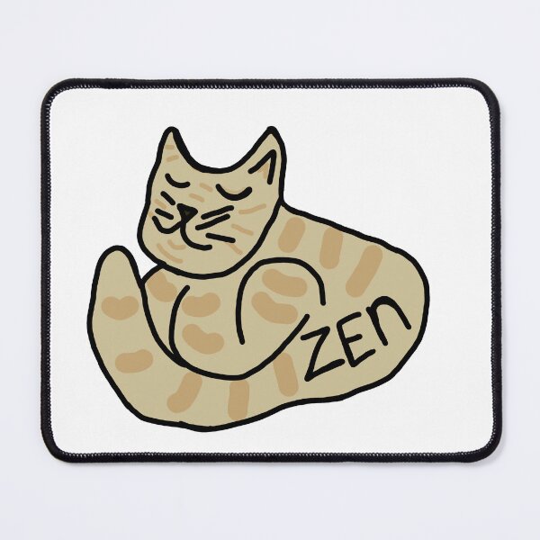 Item preview, Zen cat tribute designed and sold by Kayleigh Hannah Art .