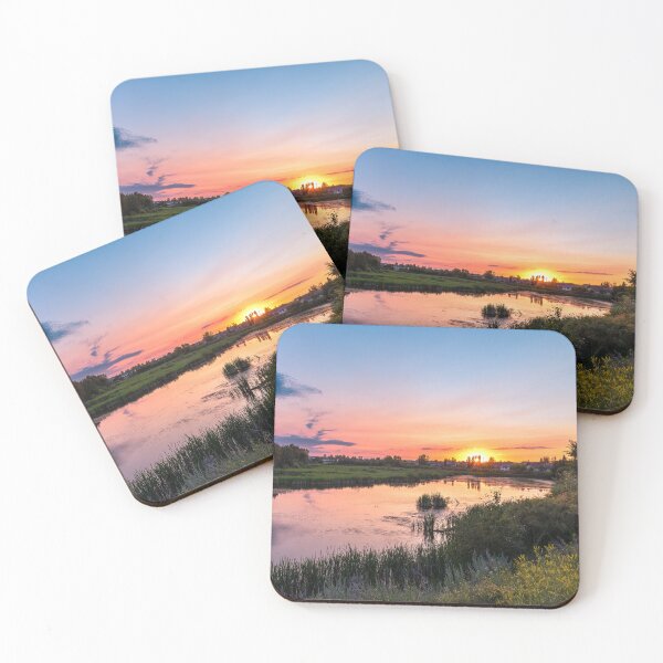 Item preview, Sunset View of Summer Pond in Alberta, Canada designed and sold by Amy Mitchell.