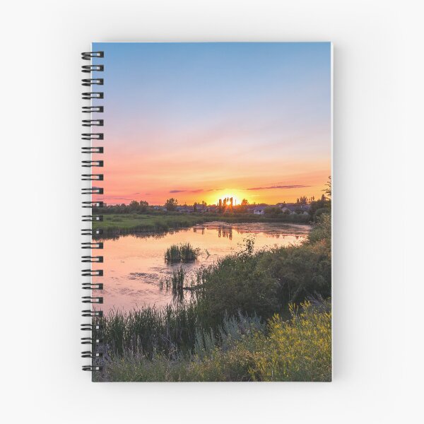 Item preview, Sunset View of Summer Pond in Alberta, Canada designed and sold by Amy Mitchell.