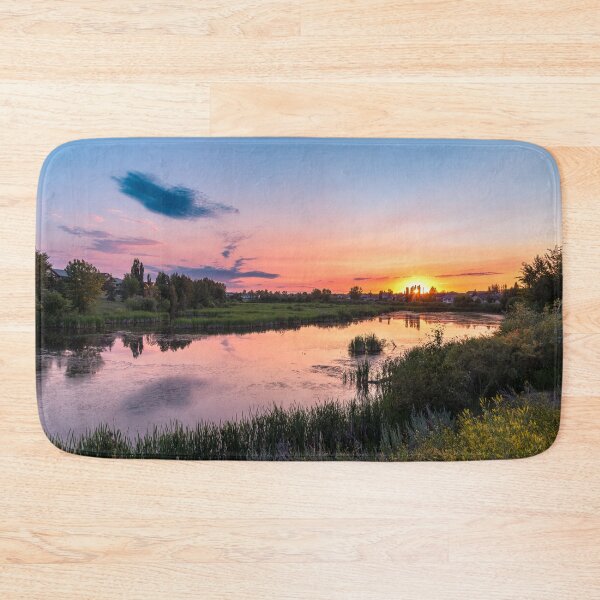 Item preview, Sunset View of Summer Pond in Alberta, Canada designed and sold by Amy Mitchell.