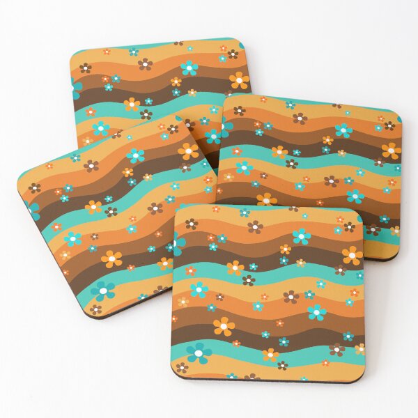 Item preview, 70s Retro Groovy Flowers designed and sold by Sartoris Art.