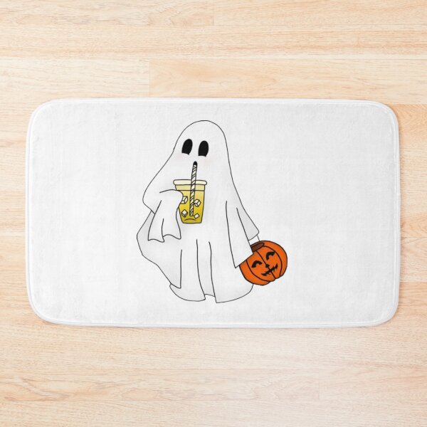Item preview, Cute ghost sipping lemon drink designed and sold by Artistkhg.