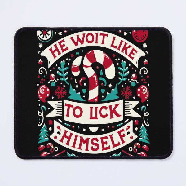 Item preview, It's Not Gonna Lick Itself Candy Cane Funny Christmas Joke T-Shirt designed and sold by Plazacore.