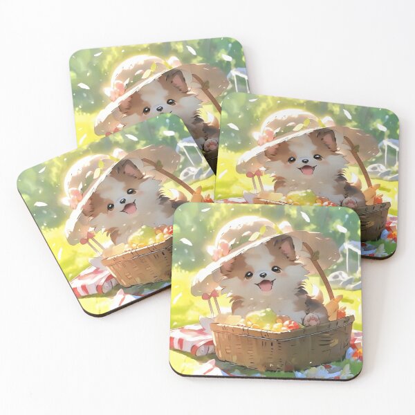 Item preview, cute picnic puppy designed and sold by paintingshouse0.